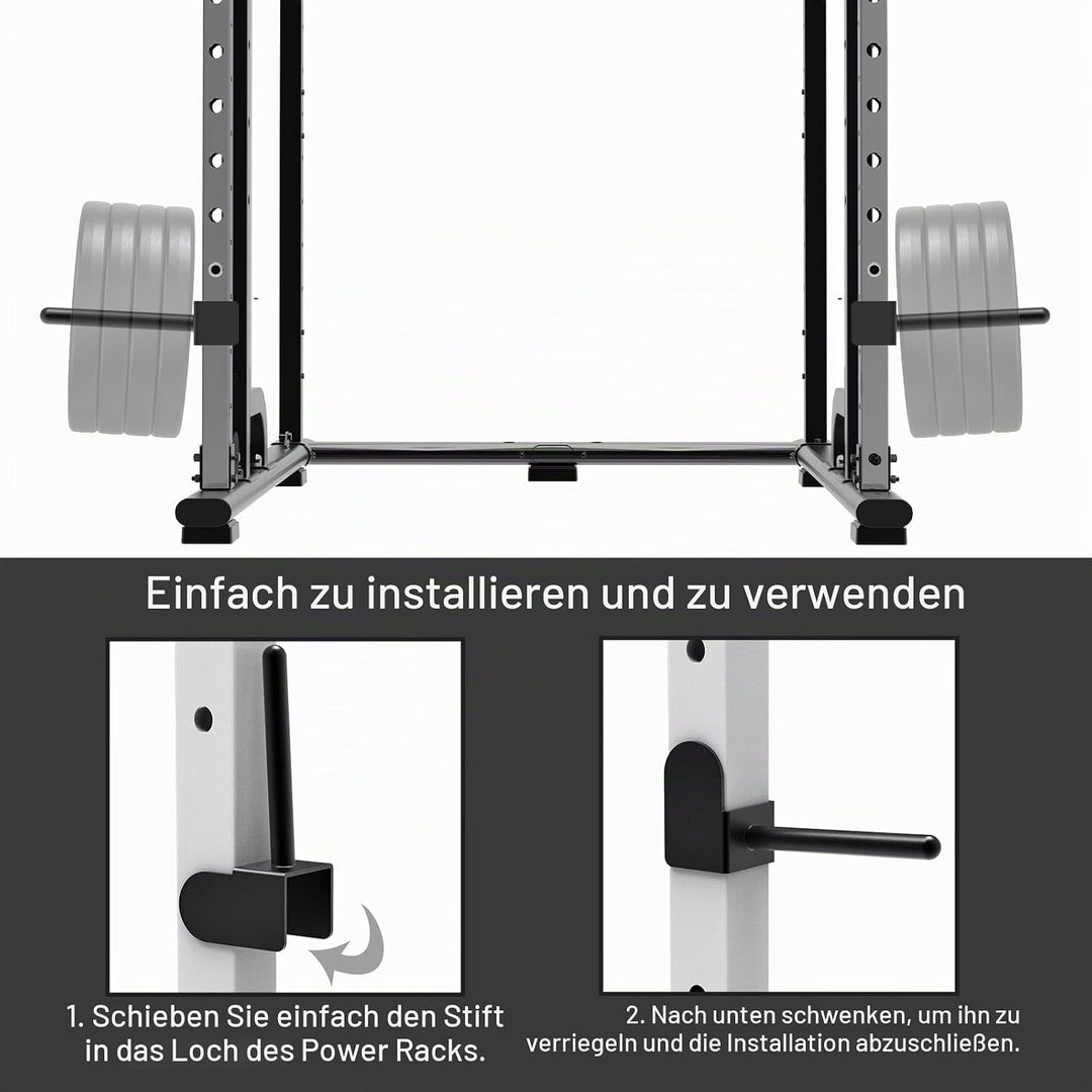 Kipika Hantelscheibenhalter für 2x2 und 3x3 Power Rack - Power Rack Aufsatz für Hantelscheiben - Pas