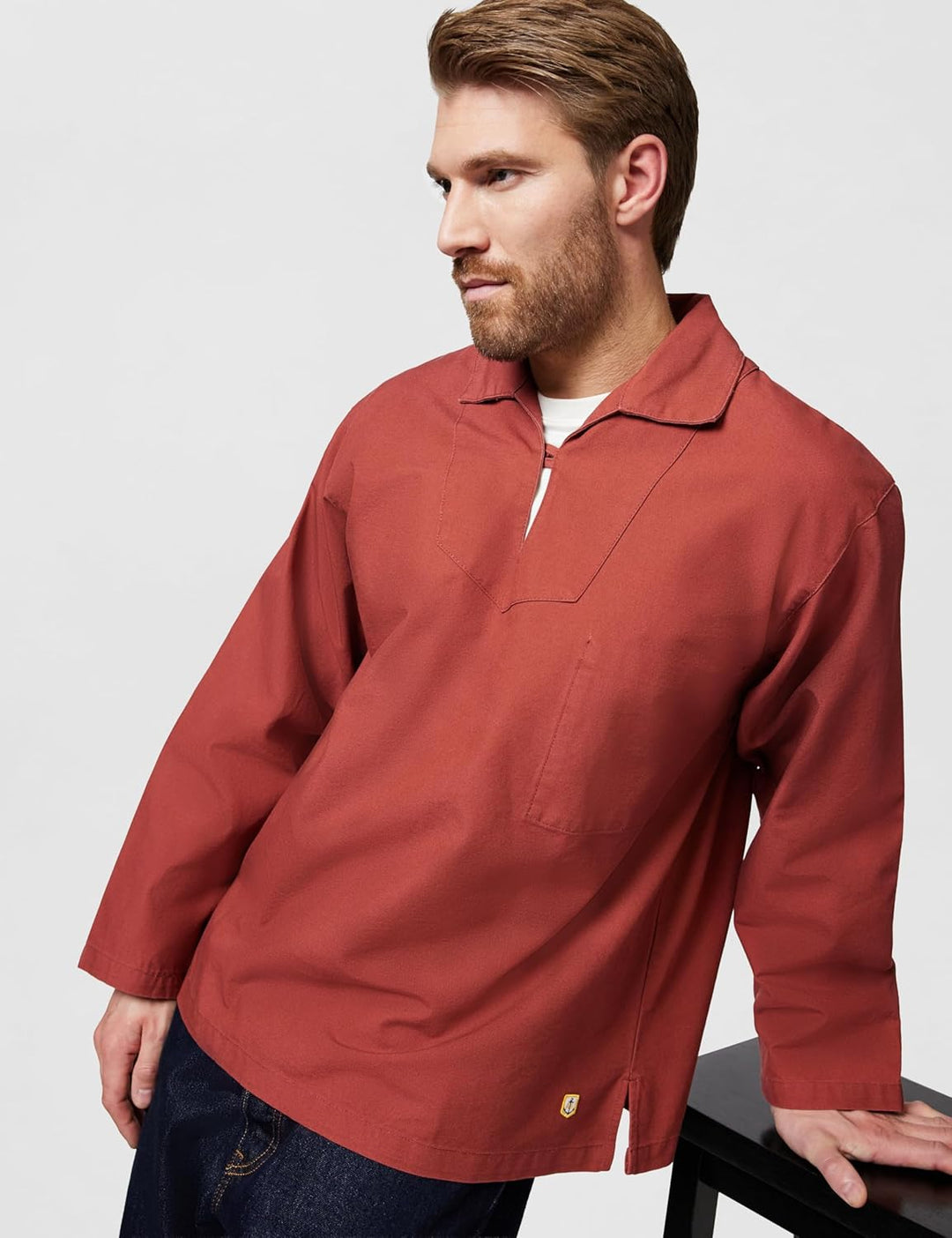 Armor Lux Herren Sweatshirt XXS Rot (Rouille 638), XXS Rot (Rouille 638)