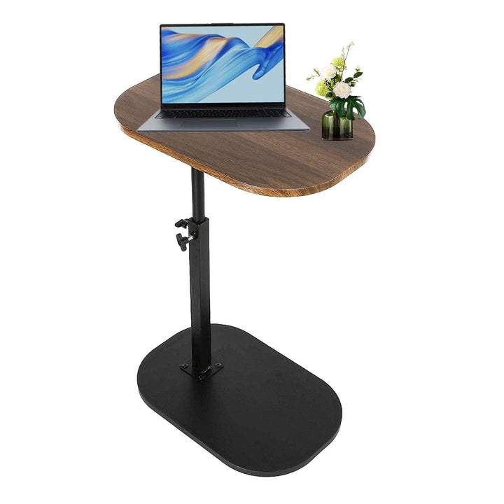 XUDREZ Verstellbarer C-förmiger Beistelltisch, 360° drehbarer Beistelltisch, Wohnzimmer-Sofatisch, m