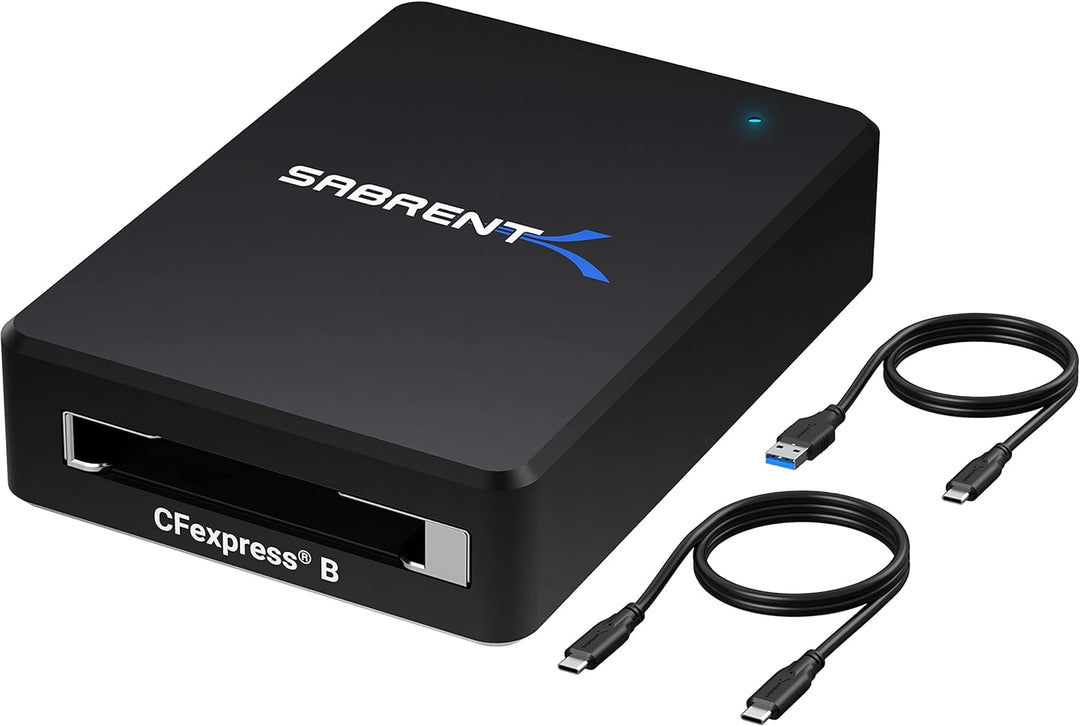 SABRENT CFexpress Typ B Kartenleser, USB 3.2 Gen 2 HIGH Speed 10 Gbit/s, Thunderbolt-kompatibel, unt