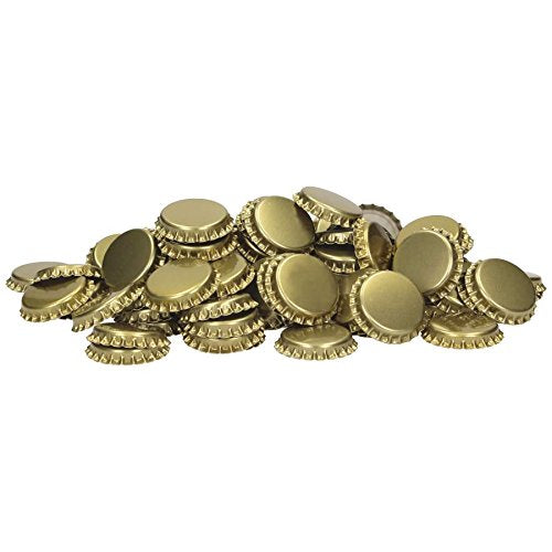 1000 Stück Kronenkorken 29 mm Gold - mit geschäumter Einlage - bis 4 bar Kronkorken speziell für Bie