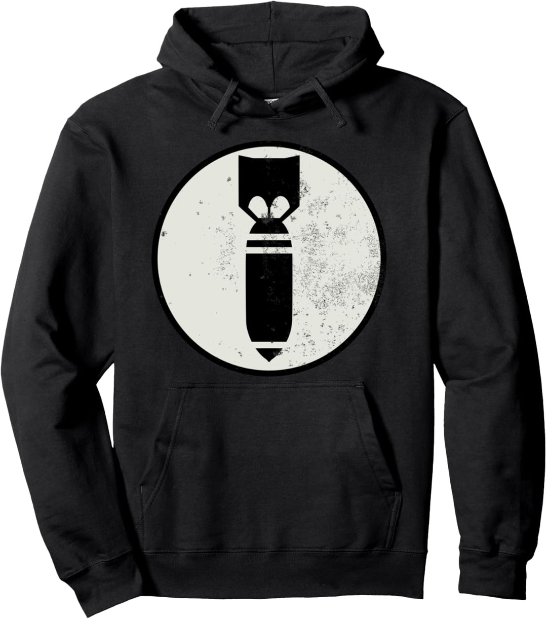 WW2 Bomber Patch (distressed) Pullover Hoodie