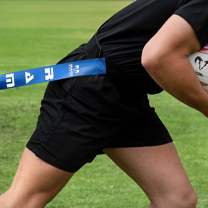 Ram Gürtel mit Markierungsfähnchen für Rugby, 10 Gürtel & 20 Streifen, erhältlich in 6 Farben und 2