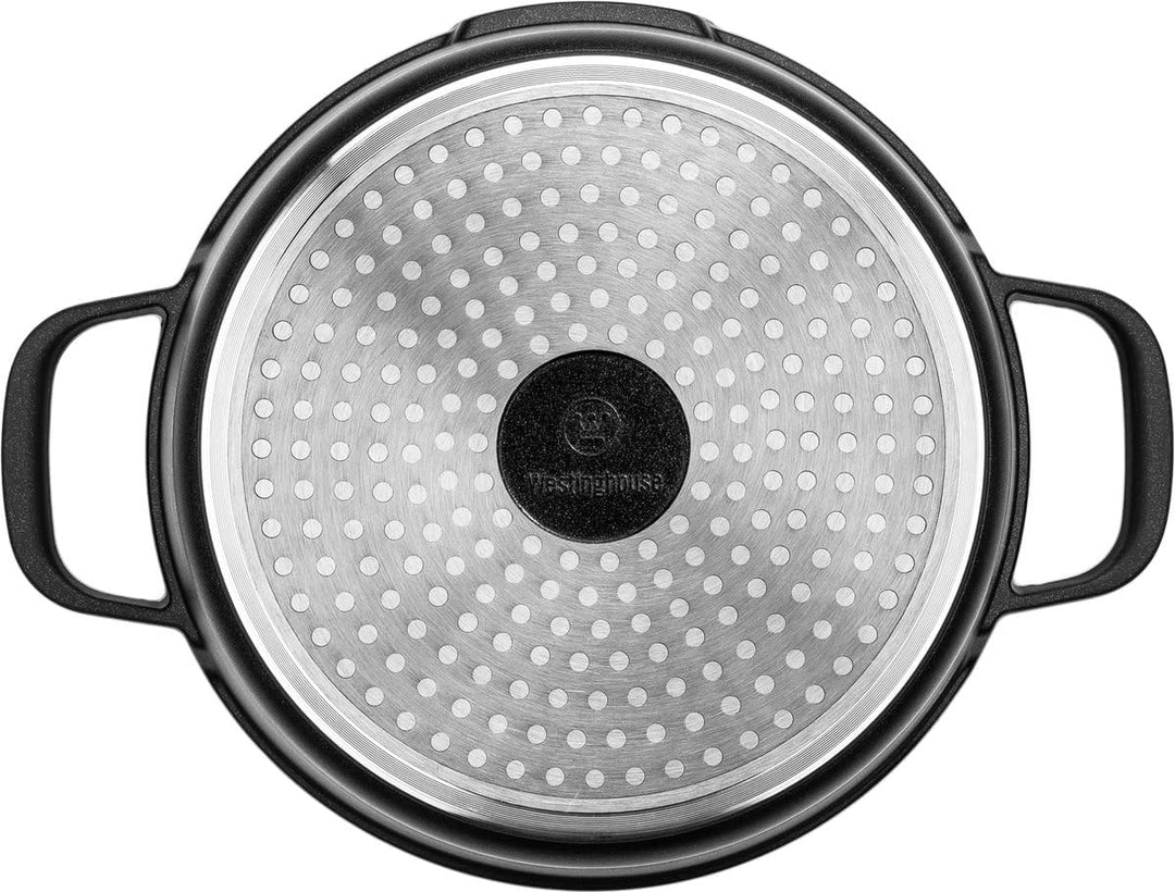Westinghouse PERFORMANCE SERIES Schmorpfanne mit Deckel, Grosse Bratpfanne 32 cm für Induktion &amp; all