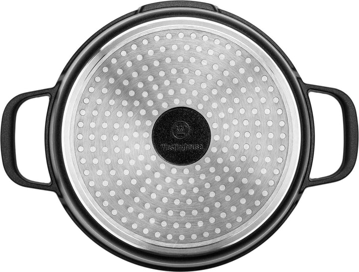 Westinghouse PERFORMANCE SERIES Schmorpfanne mit Deckel, Grosse Bratpfanne 32 cm für Induktion &amp; all