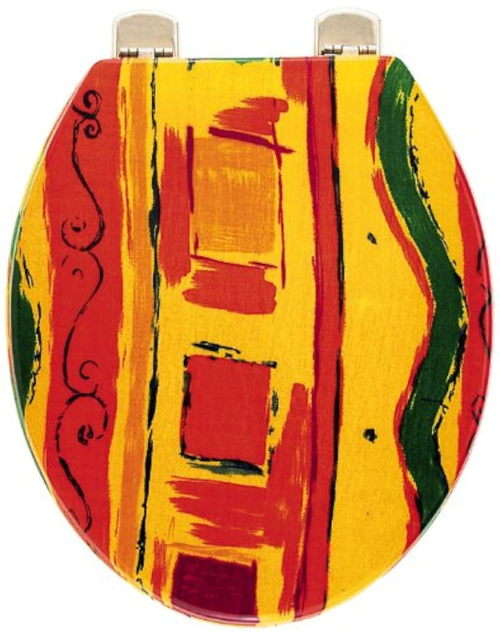 Sanitop-Wingenroth - 40553 9 - WC-Sitz Dekor Modern Art - Hochwertiger Toilettensitz aus Duroplast -