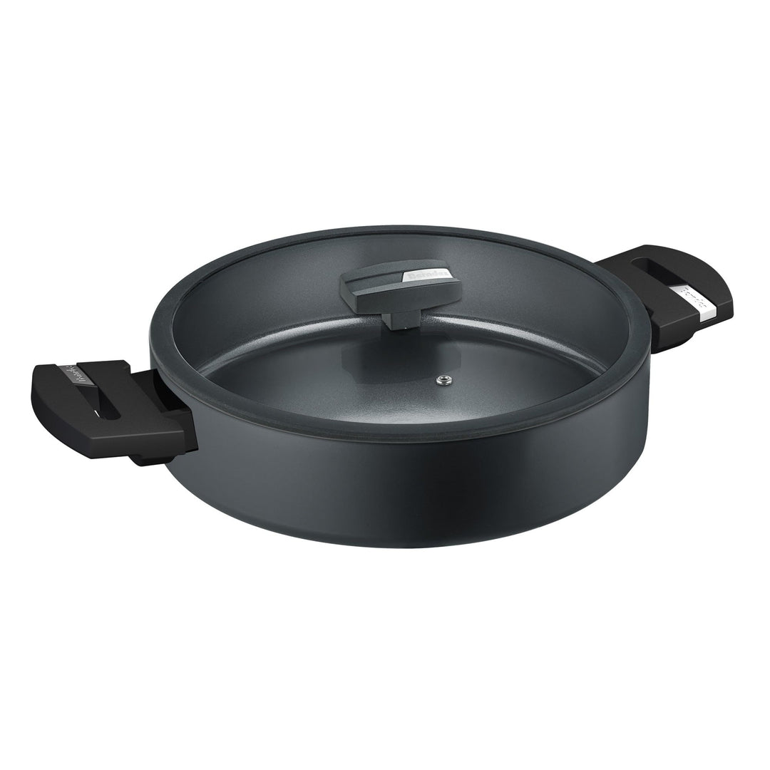 Berndes Pfanne 28 cm, b.Green Alu Recycled Induction, Servierpfanne hergestellt zu 100% aus recycelt