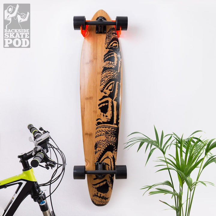 Skateboard Wandhalterung - Backside Variante - Wähle eine Farbe Orange, Orange