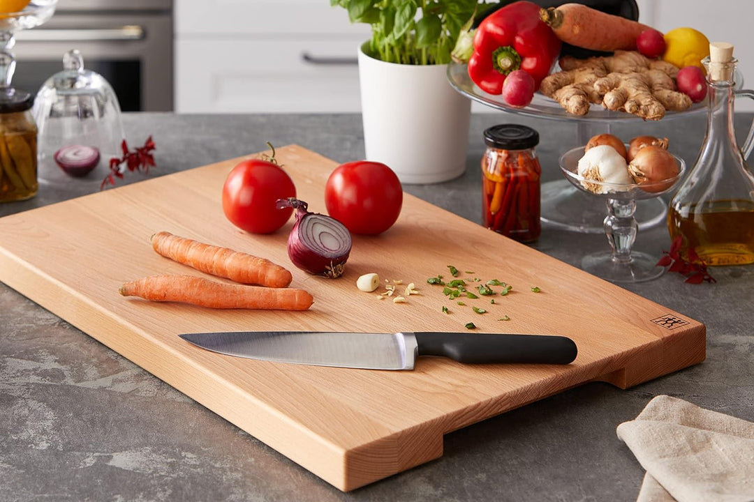 ZWILLING Schneidbrett aus massiven Holz, Buche, Braun, 60 x 40 x 3 cm Schneidbrett, massive Buche, S
