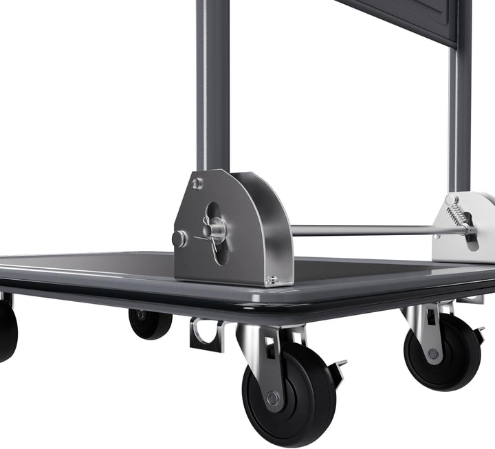 TroniTechnik® Transportwagen Paketwagen Plattformwagen klappbar mit Lenkrollen 150 kg Tragkraft mit