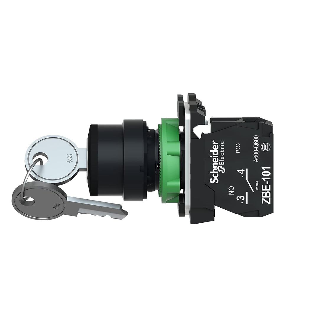 Schneider Electric | XB5AG61 - Schlüsselschalter Ø 22mm -2 Positionen 90°, Rechts nach links Rückste