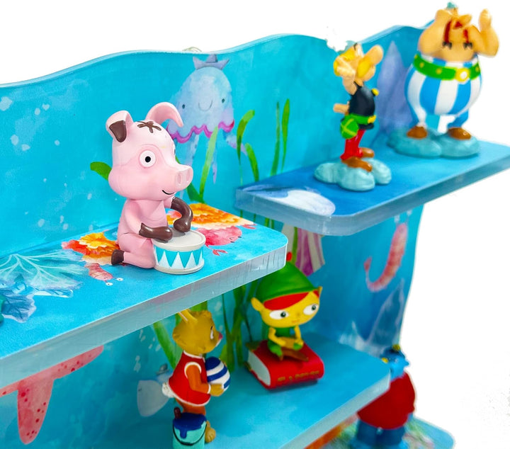 Smagnon Tonie Regal aus Acryl mit LED Beleuchtung - Passend für Toniebox oder Tonie Figuren für Jung