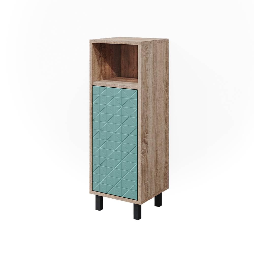 Vicco Midischrank Agasta, Mintgrün/Sonoma, 30 x 87.2 cm Mintgrün Badschrank, Mintgrün Badschrank