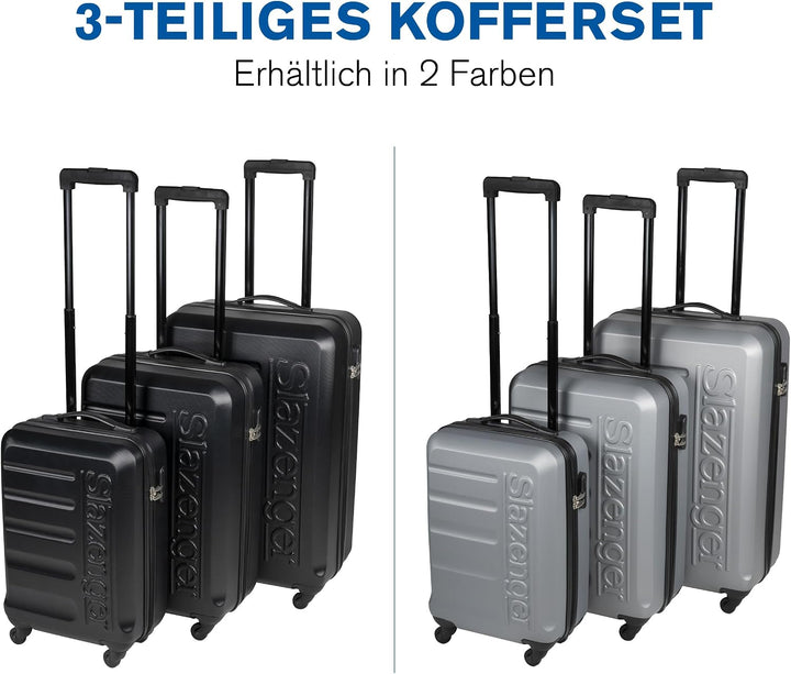 Slazenger Kofferset - Kofferset 3-Teilig Hartschale - ABS Material - Koffer set - Reisekoffer Set -
