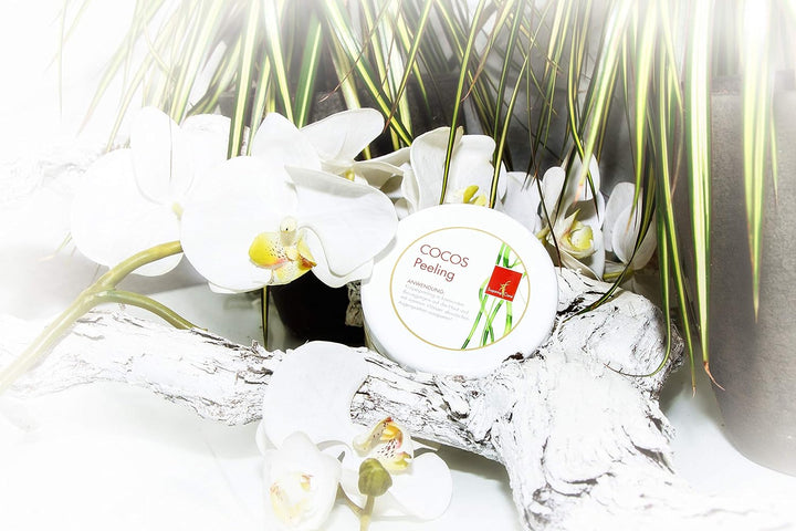 Zucker-Peeling | Sugar Body Scrub ohne Konservierungsmittel | Dusch- & Körperpeeling | Cocos, 200 ml