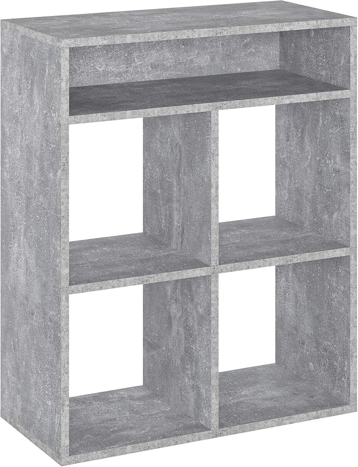 KOMTO Regal Beton - Bücherregal Standregal Würfelregal Büroregal 65,8 х 30,7 х 80,4 cm Bücherschrank