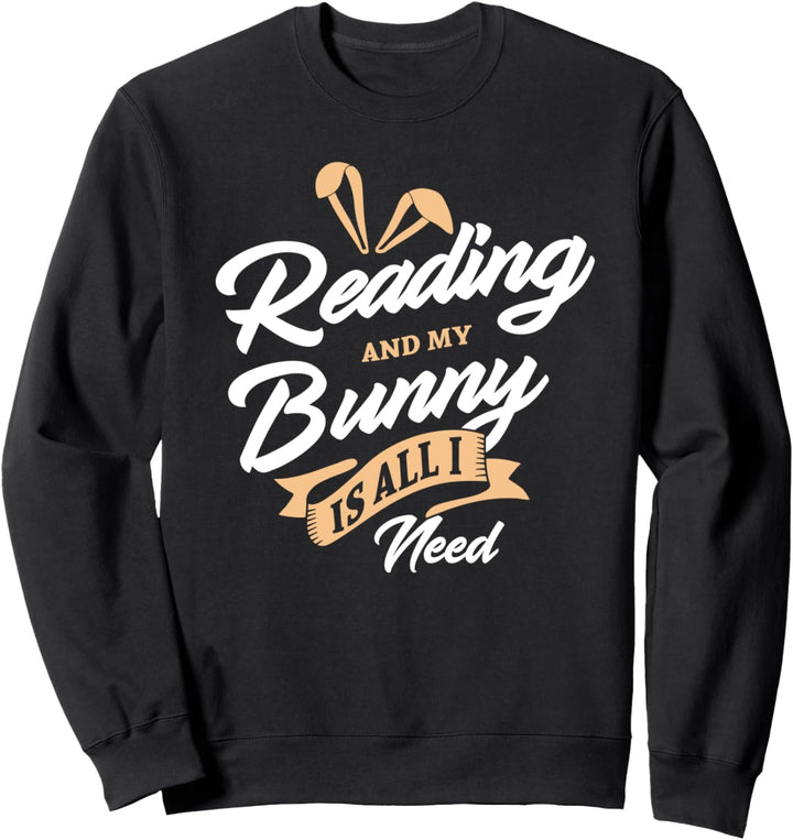 Lesen und Kaninchen Hobby Hase Leseratte Sweatshirt
