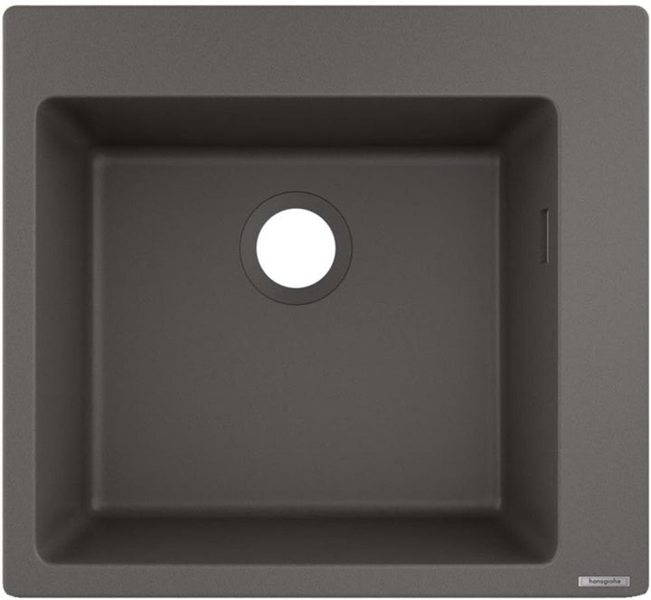 hansgrohe Küchen-/SilicaTec Granitspüle (Einbau Spülbecken 450mm für 600mm Unterschrank) steingrau 6