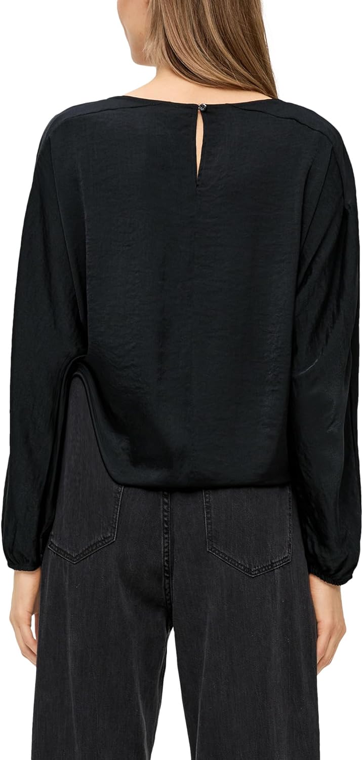 s.Oliver Bluse mit Fledermausärmeln 36 Schwarz, 36 Schwarz