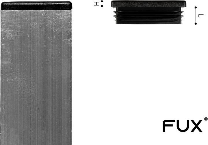 10 Stück Kunststoff Rechteck Rohrstopfen, Lamellenstopfen, verschiedene Grössen und Farben, Möbelgle