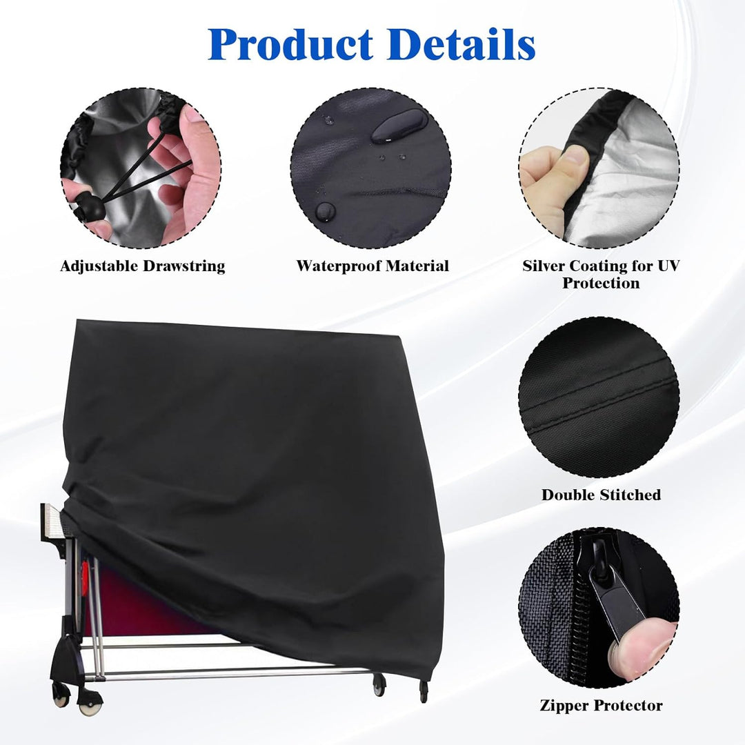 Venprodium 165×70×185cm Tischtennisplatte Abdeckung, Oxford Abdeckung Tischtennisplatte Outdoor, was