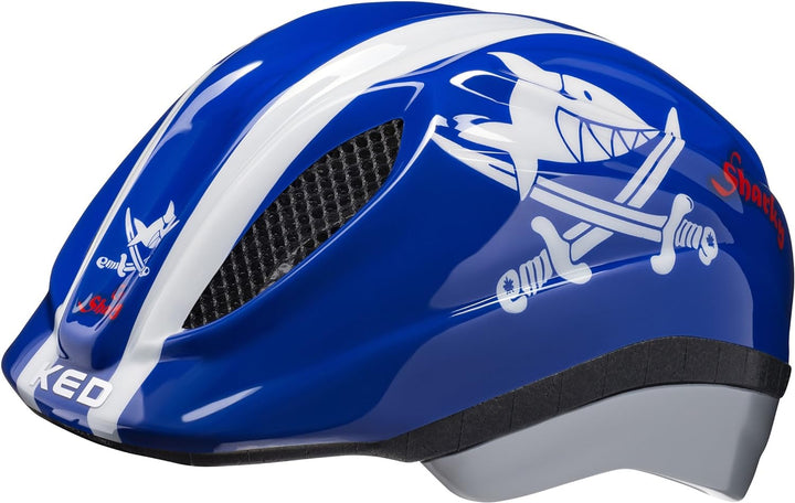 KED Kinder Meggy Originals Fahrradhelm, Die Maus, S/M (49-53cm) 46-51 cm sharky blue, 46-51 cm shark