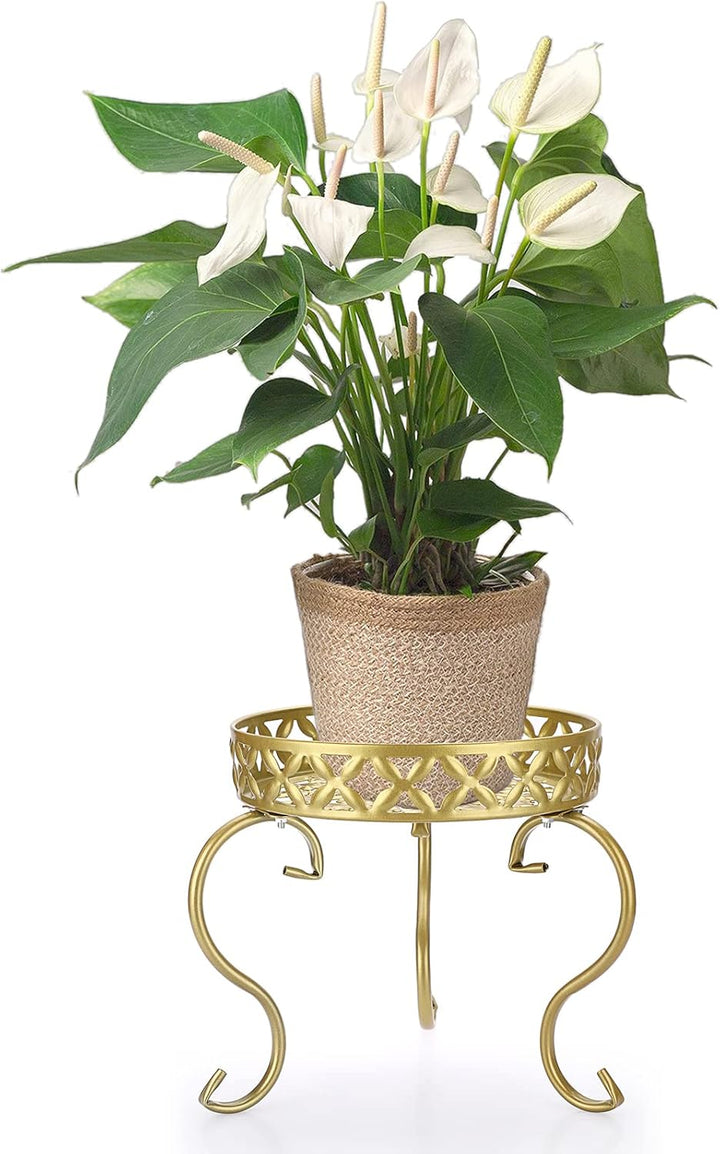 SUMTree Pflanzenständer Golden Pflanzenhocker Blumenständer Blumenhocker Blumentopfhalter Blumentrep