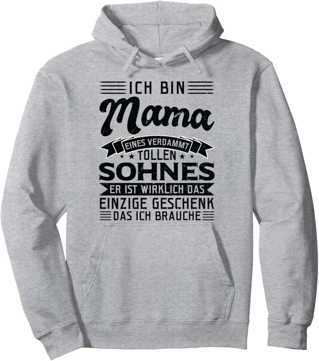 Mama Sohn Familie Pullover Hoodie