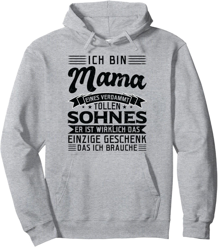 Mama Sohn Familie Pullover Hoodie