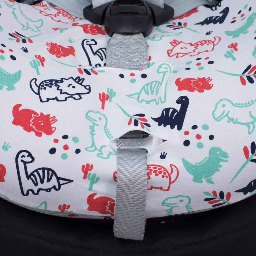 JYOKO KIDS Bezug kompatibel mit Cybex Sirona, Q I Size (DINO PARTY, SIRONA)