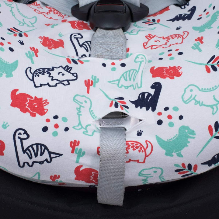 JYOKO KIDS Bezug kompatibel mit Cybex Sirona, Q I Size (DINO PARTY, SIRONA)