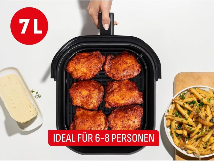 Tefal Easy Fry Infrared Heissluftfritteuse, 7 L Fassungsvermögen, Infra-Heat-Technologie, doppelte H