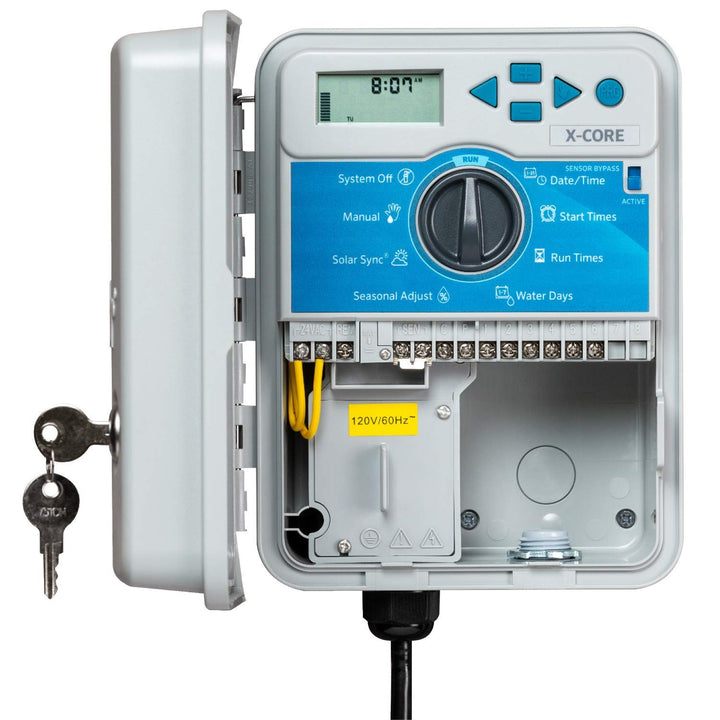 Hunter Sprinkler XC600 X-Core 6-Station Bewässerungsregler für den Aussenbereich, klein, grau
