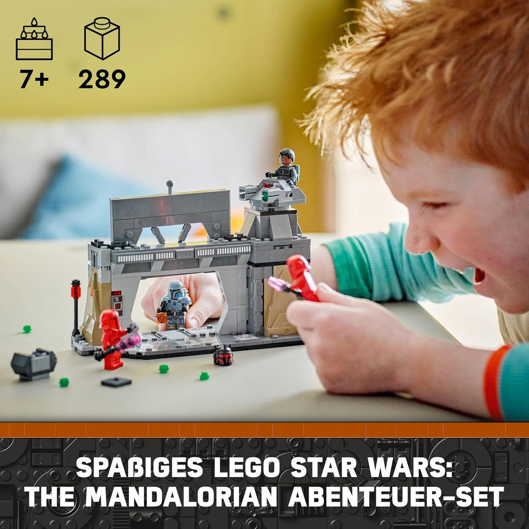 LEGO Star Wars: The Mandalorian Duell zwischen Paz Vizsla and Moff Gideon, Bauspielzeug zum Sammeln