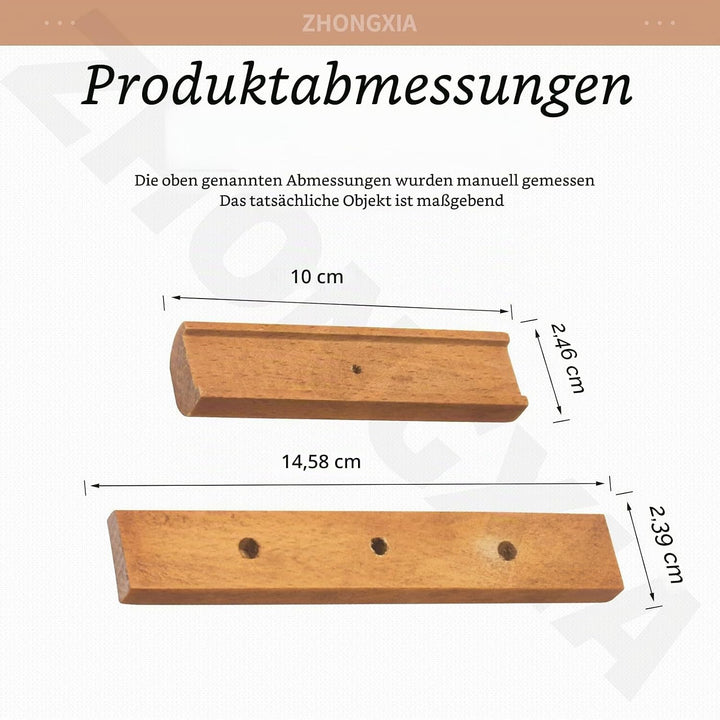 2 Stück Kirschholz Ersatzgriff für Weber Holzkohlegrill, Grillgriff Ersatz passend für 57,1 cm und 4