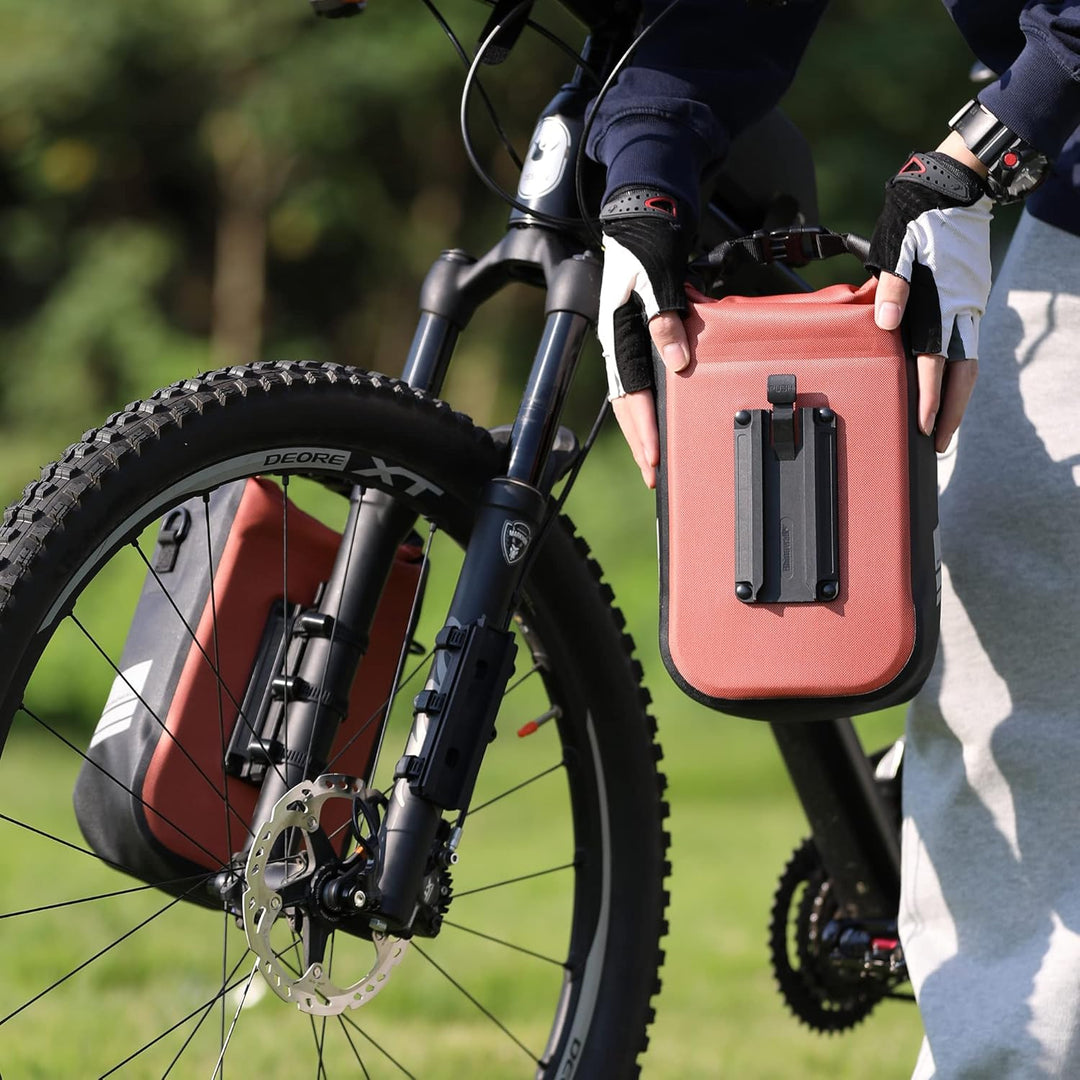 Rhinowalk Fahrrad Gepäckträgertasche Wasserdicht 4/6L Vorne Fahrradtasche für Gepäckträger mit Schul