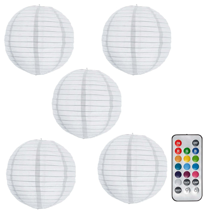 Hellum LED Lampion aussen mit Fernbedienung I Wetterfest Lampion mit wasserdichtem Teelicht I 5x30cm