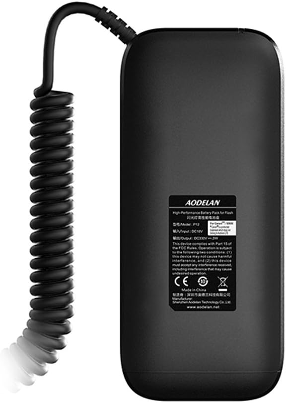 AODELAN P12 Flash Akku Externes Blitz-Batteriepack für SB-5000, SB-900, SB-910 Replace Nikon SD-9 (1