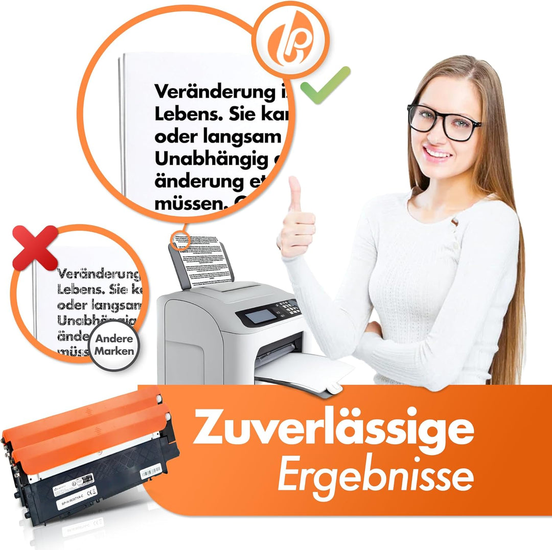 117A 4 Tonerkartuschen mit CHIP kompatibel als Ersatz für HP 117A Toner Set für HP Color Laser MFP 1