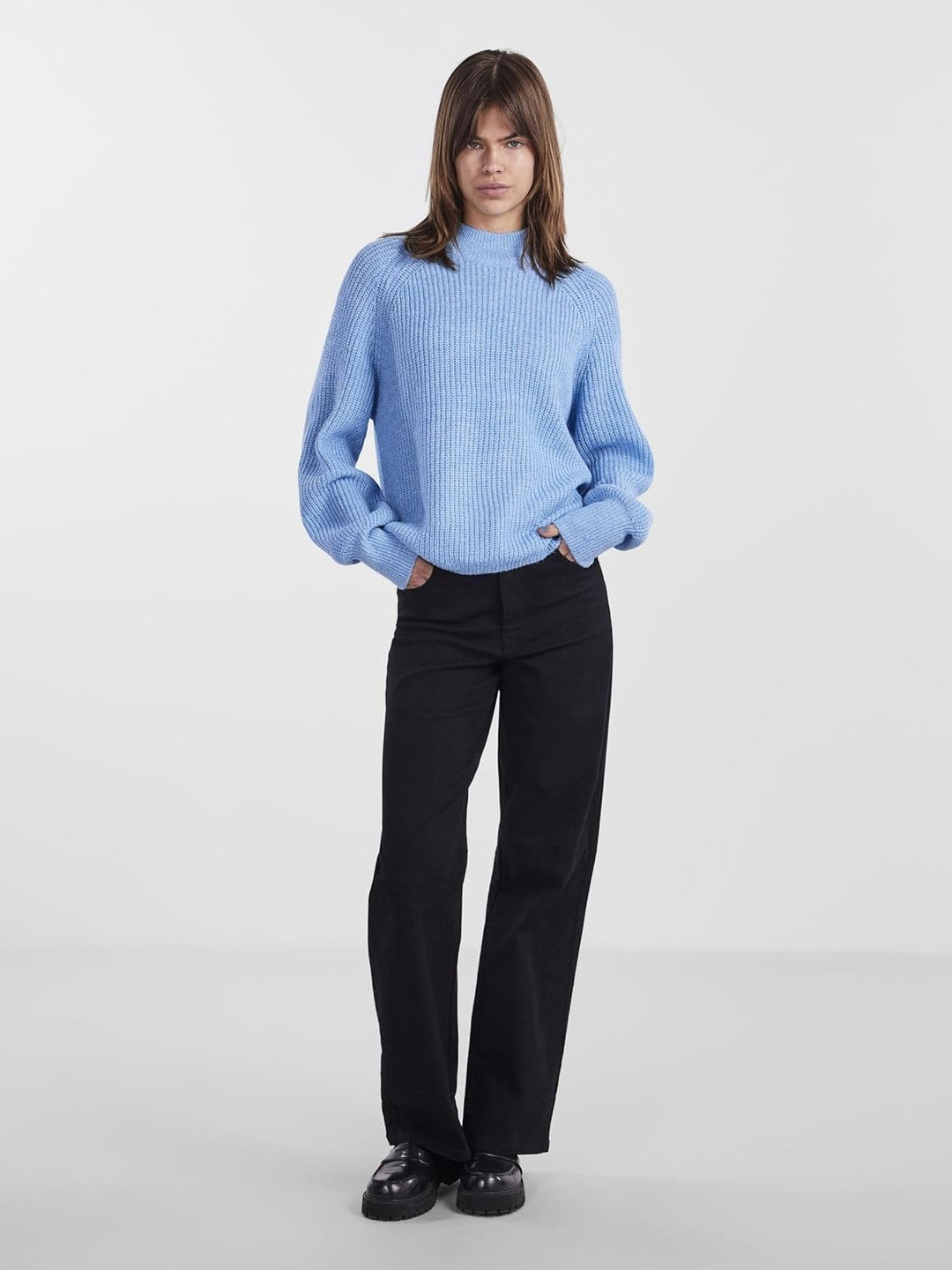 PIECES Female Strickpullover PCNATALEE XS Airy Blue, XS Airy Blue