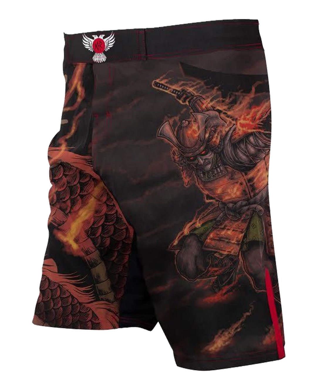 Raven Fightwear Elements Fire Fight Shorts Kurze Hose Herren Boxen Kampfsport BJJ Grappling MMA Fitn
