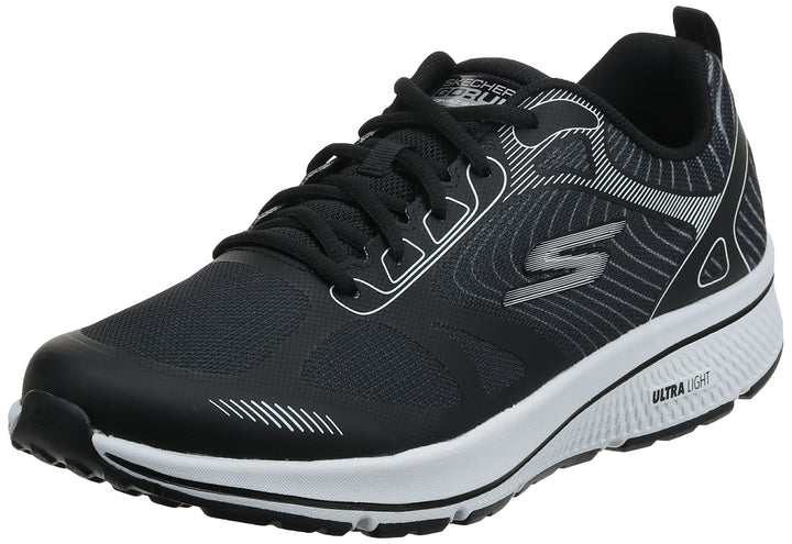 Skechers Herren Running Shoes 40 EU Black Textile Synthetic White Trim