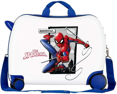 Marvel Spiderman Action Kinder-Koffer Blau 50x38x20 cms Hartschalen ABS Kombinationsschloss 34L 2,3K