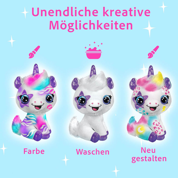 Canal Toys Einhorn Airbrush OFG228 Super weiches Spielzeug mit 100+, Weiss