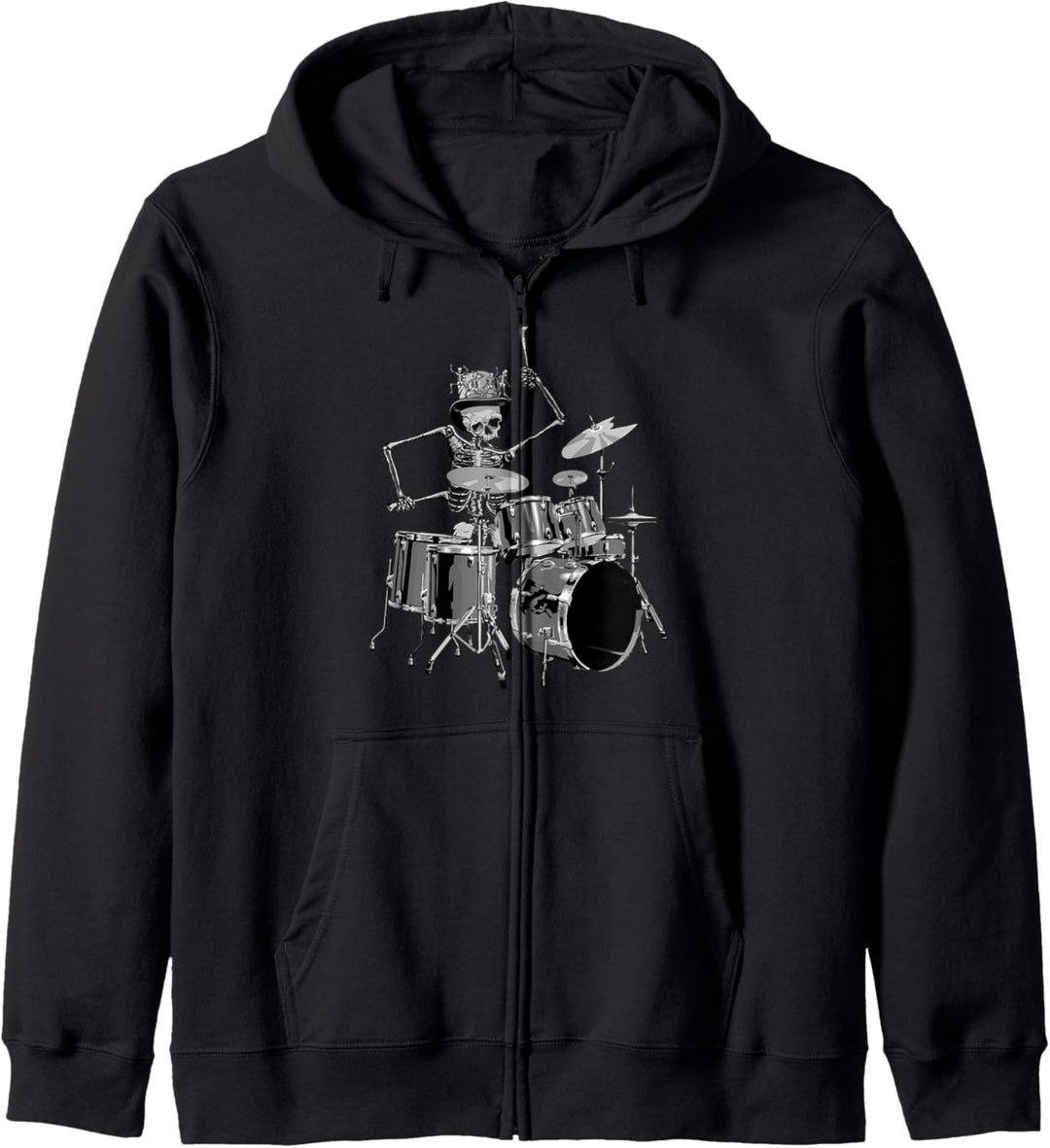 SKELETON DRUMMER - Live-Musik - Band - lustig Kapuzenjacke