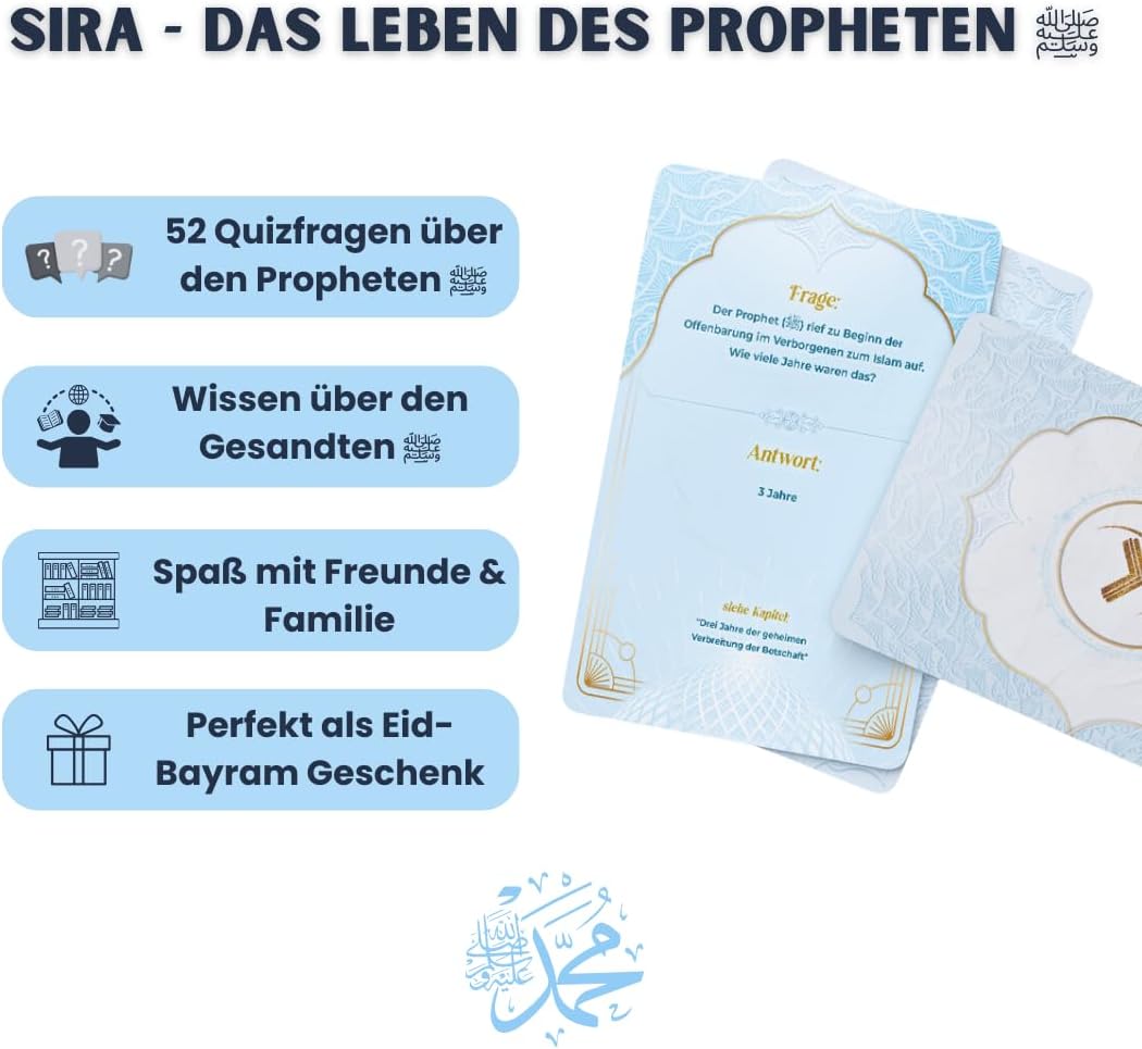 Islamisches Spiel Quizkarten Prophet Muhammed und Islam Geschenk Eid (Teil 2) - Deutsch, Teil 2