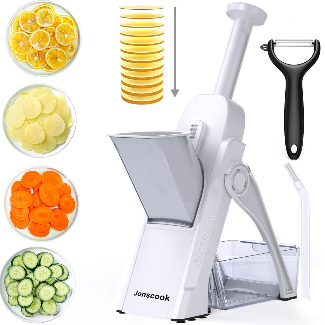 Safe Veggie Chopper Gemüseschneider, Pommes Frittierschneider, Zwiebelhacker, Gemüsehobel, multifunk
