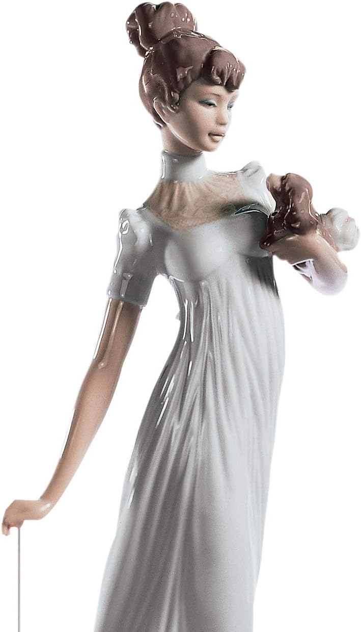 LLADRÓ Frauen-Figur Feine Gesellschaft. Frau. Porzellan.