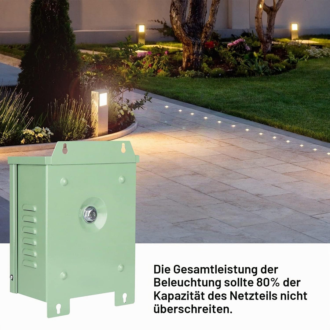 COOLWEST LED Trafo 12V 300W, LED Transformator 230V Auf 12V AC für Niederspannung Poolbeleuchtung, S