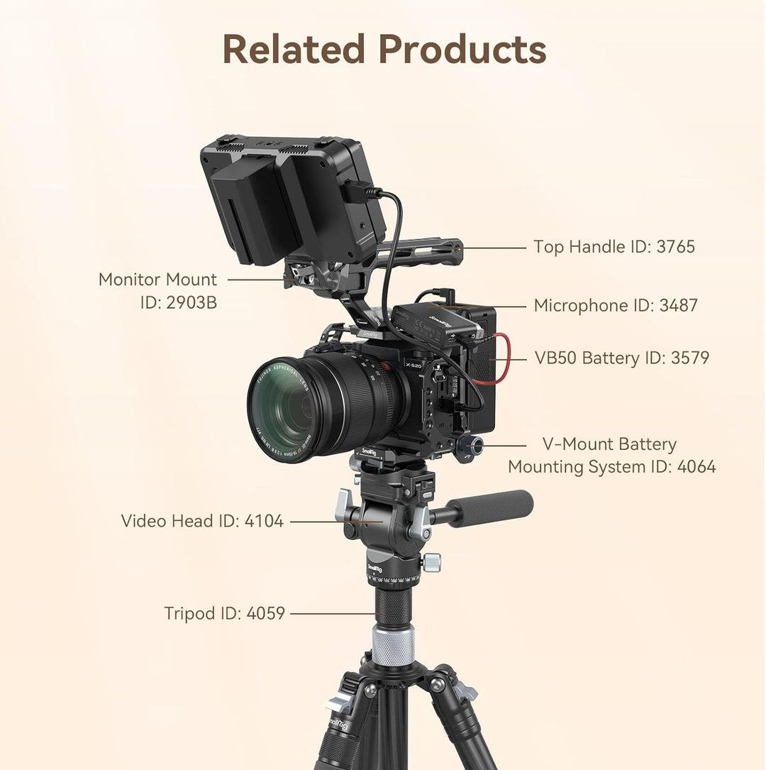 SMALLRIG X-S20 Cage Kamerakäfig für FUJIFILM X-S20 Camera, Vollkäfig aus Aluminiumlegierung, mit Sch